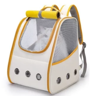 Cat Carriers Bag Breathable Travel Backpack Yellow