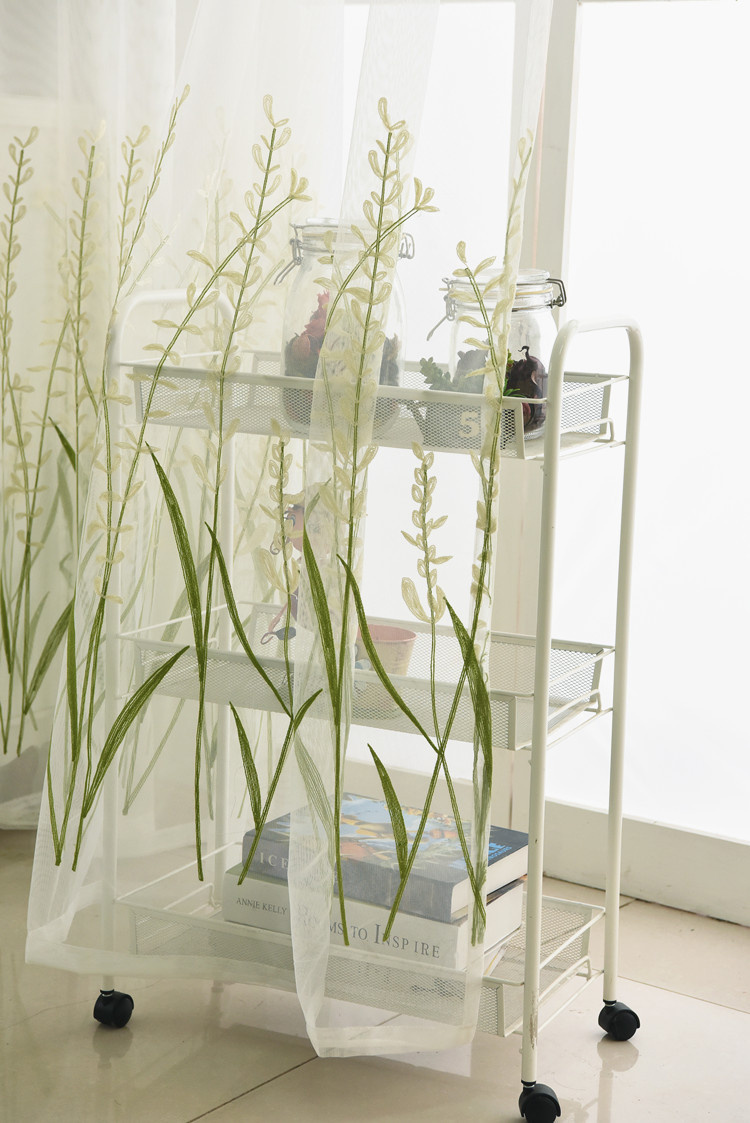 Woven Cortina Rice Spike Tulle Screens Curtain - Image 11