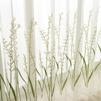 Woven Cortina Rice Spike Tulle Screens Curtain