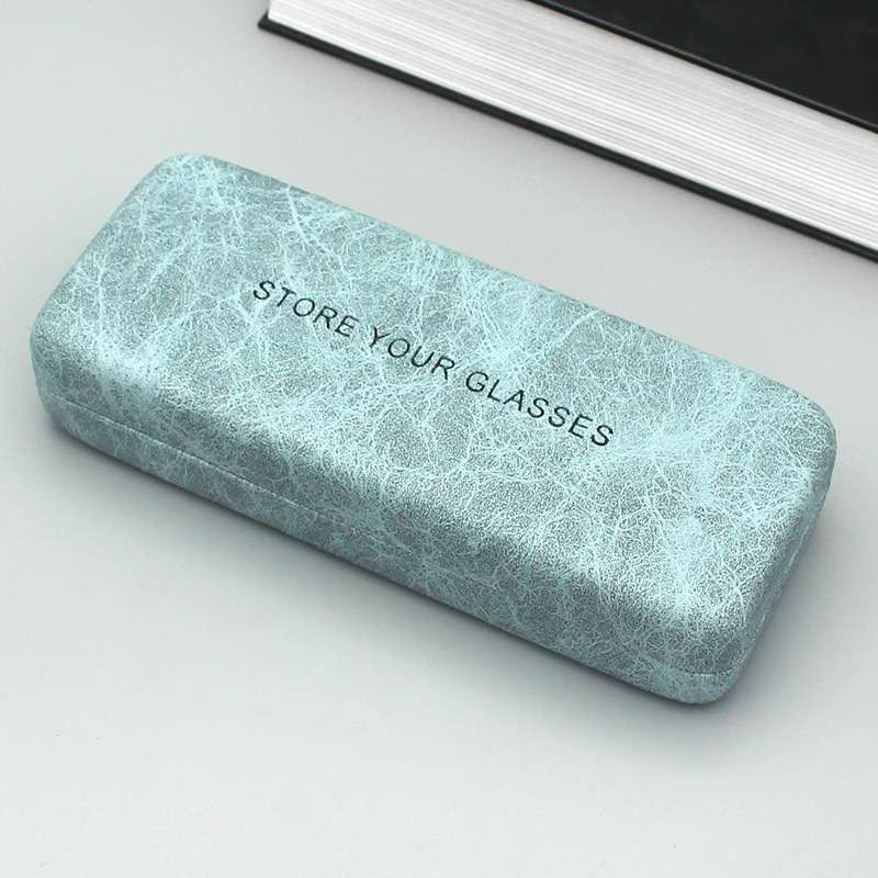 Portable Unisex Leather Spectacle Waterproof Eye Glasses Case