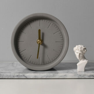 Nordic Home Decoration Ornaments Cement Desk Clock