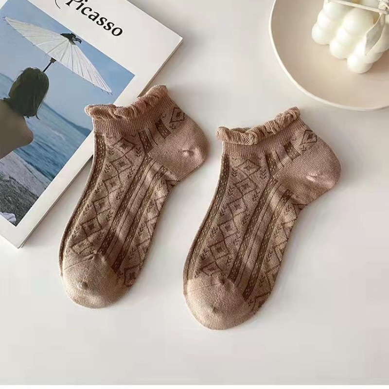 Cute Cartoon Bear Women Ankle Socks - Image 4