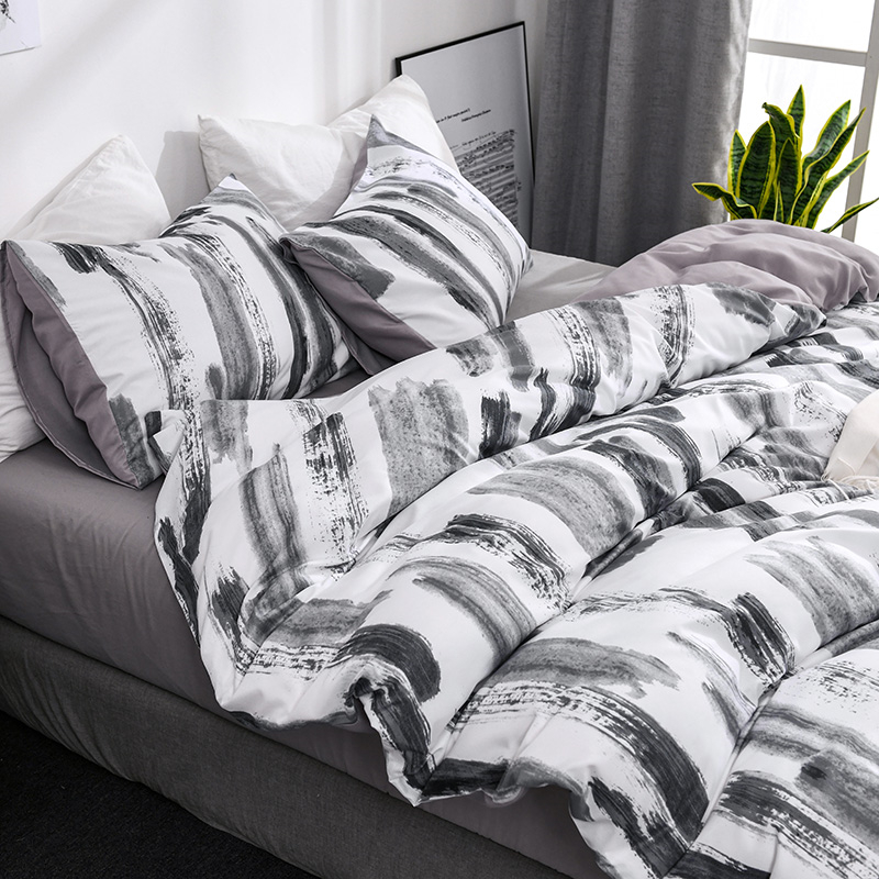 Print Soft Comfortable Duvet Cover Set, Double Size - Image 4