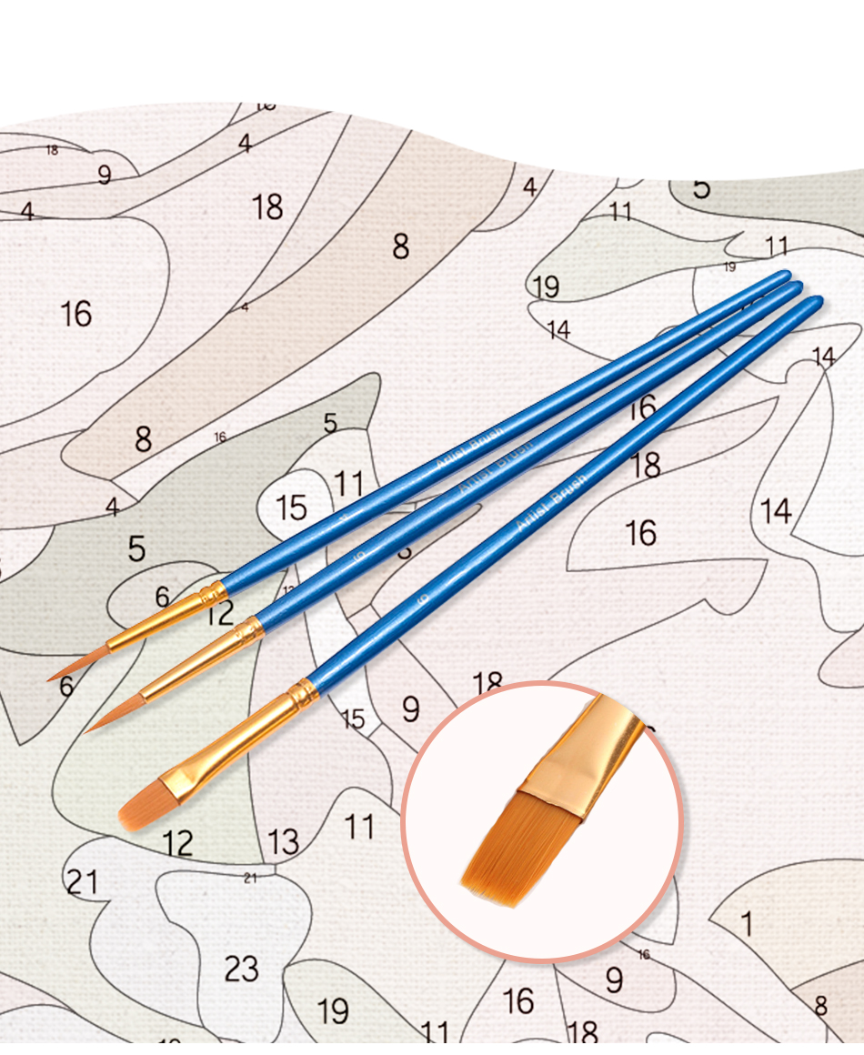 Colorful Cat Frame Acrylic Paint With Numbers - Image 3