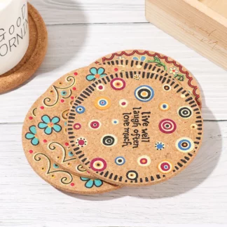 Durable Mug Holder Tea Coasters, Live Well