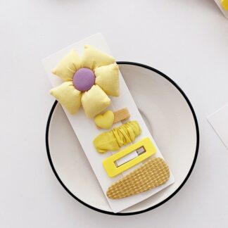 Yellow Series Cute Bowknot Princess Hairpins ST1