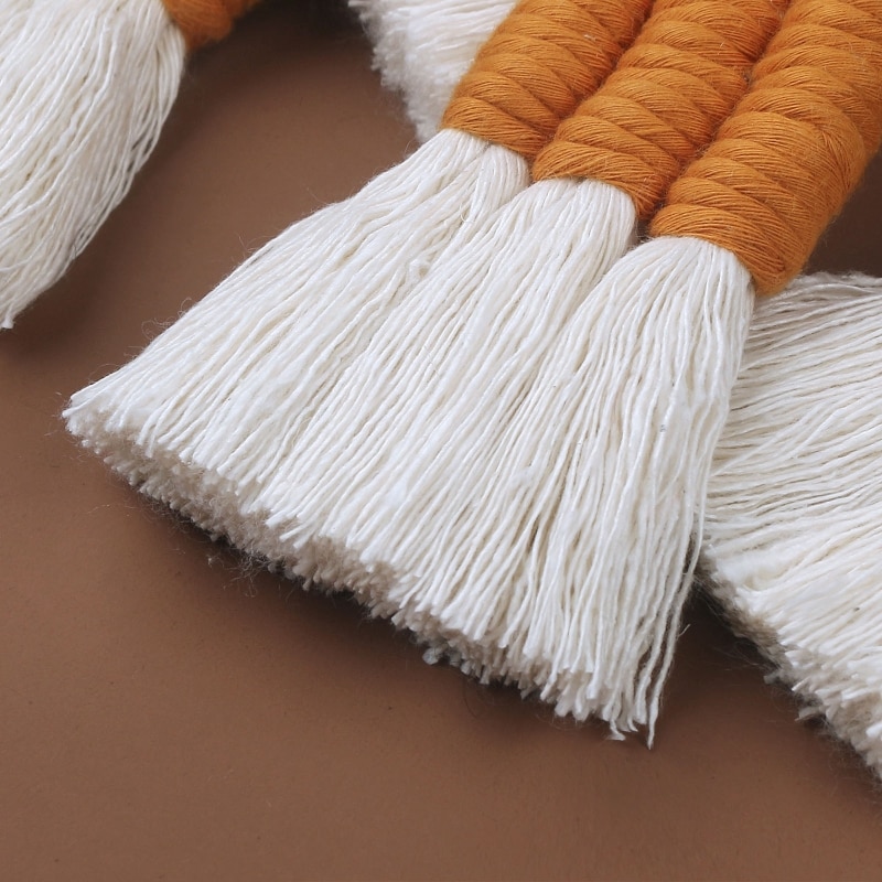 Handmade Macrame Rainbow Wall Hanging Baby Room Decor - Image 9