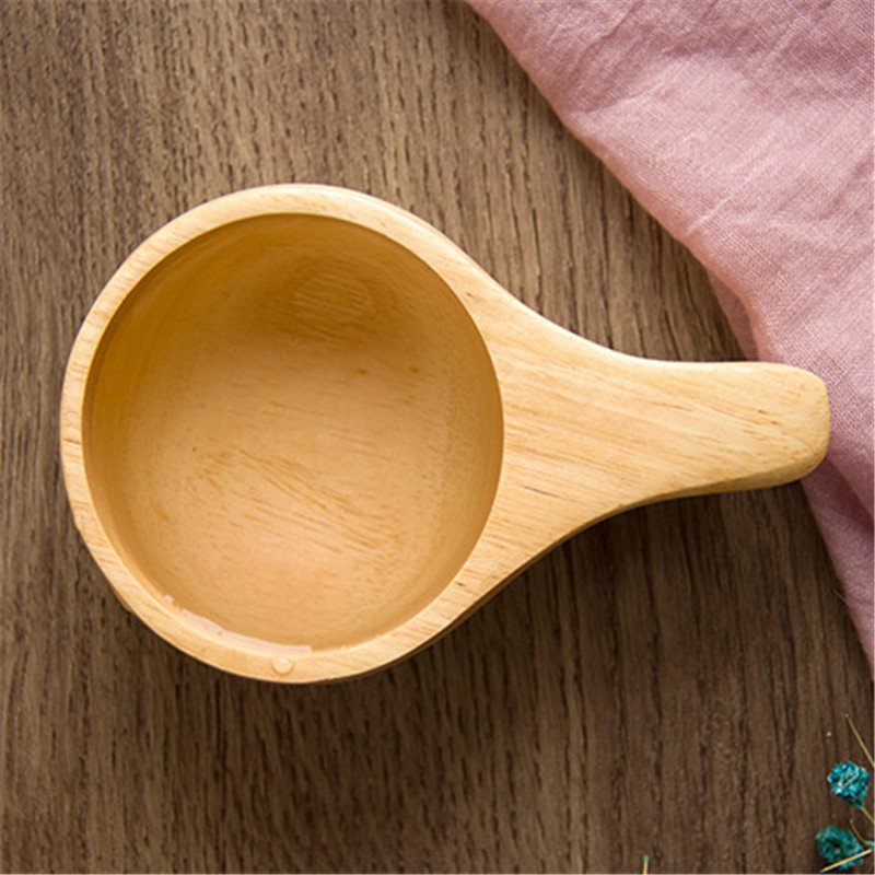 Japanese-Style Wood Mug Portable Rubber Wooden - Image 2