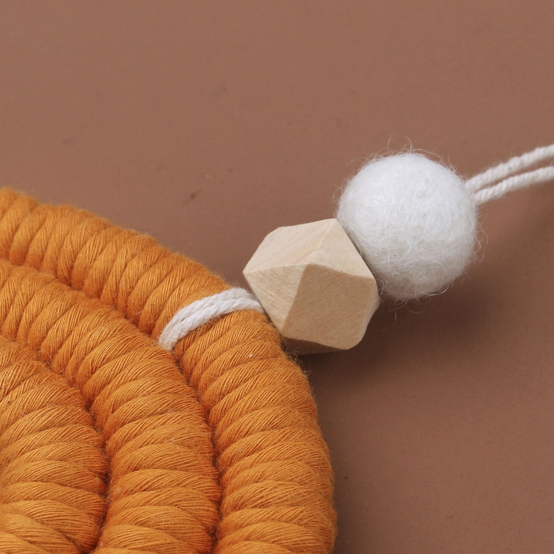 Handmade Macrame Rainbow Wall Hanging Baby Room Decor - Image 8