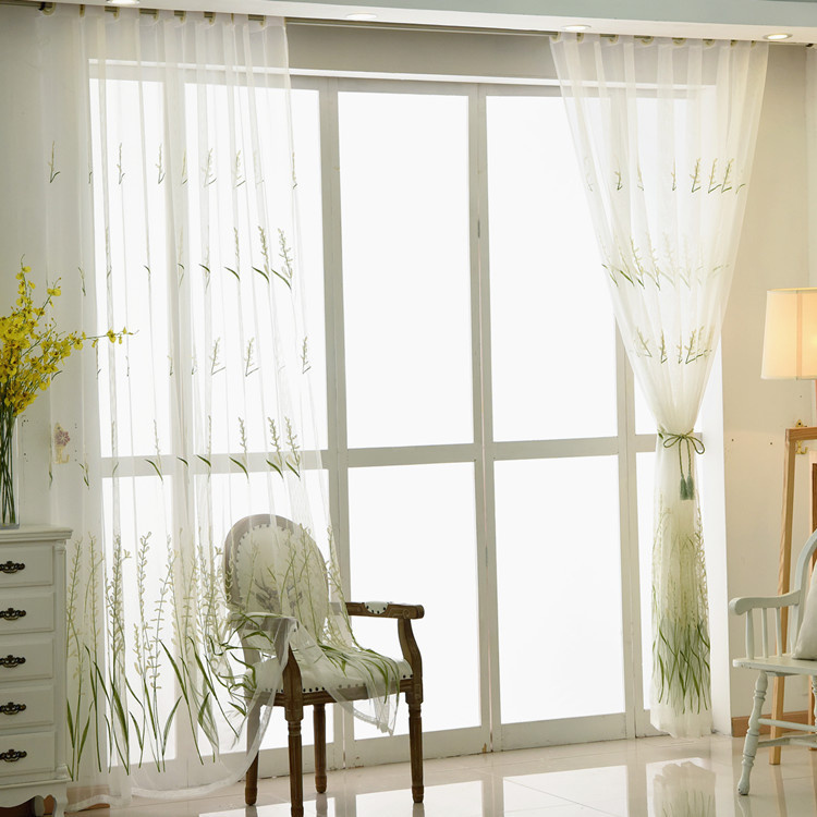 Woven Cortina Rice Spike Tulle Screens Curtain - Image 8