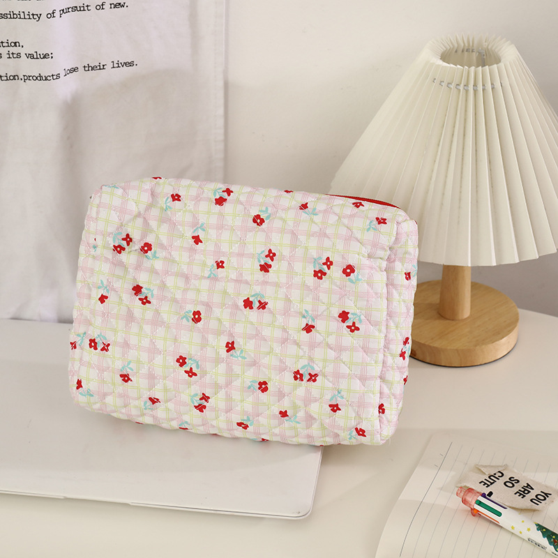 Korean Floral Women Toiletry Makeup Bags - Image 5