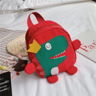 Dinosaur Backpack Cartoon Children's Backpack, Red