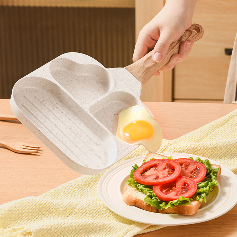 Heart-Shape Non-Stick Frying Pan Thickened Omelet Pan Breakfast Maker - Image 3