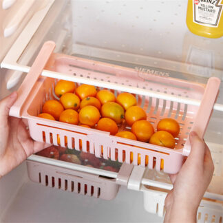 Refrigerator Telescopic Storage Basket Fridge Organizer