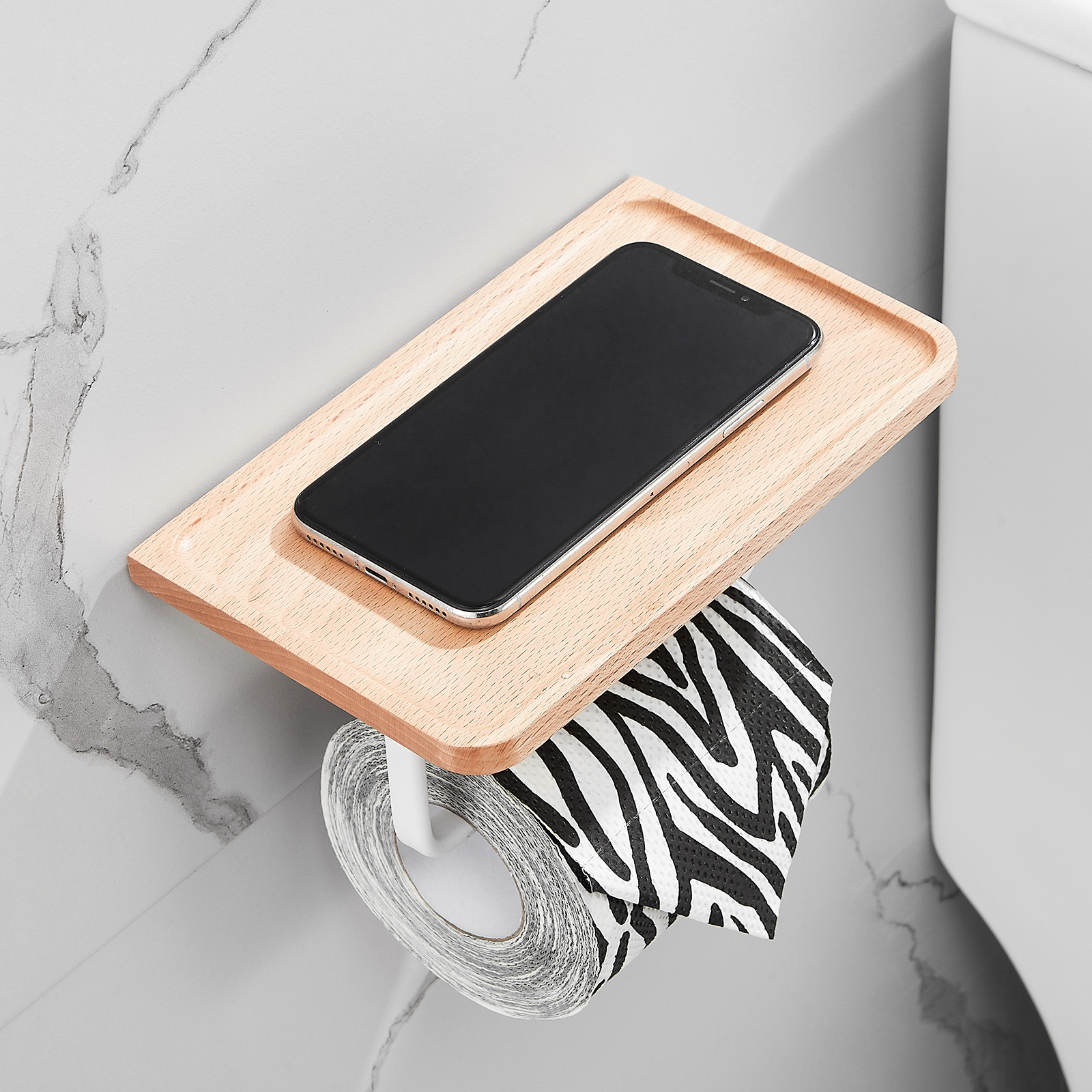 Sarihosy Wooden Toilet Paper Holder - Image 6