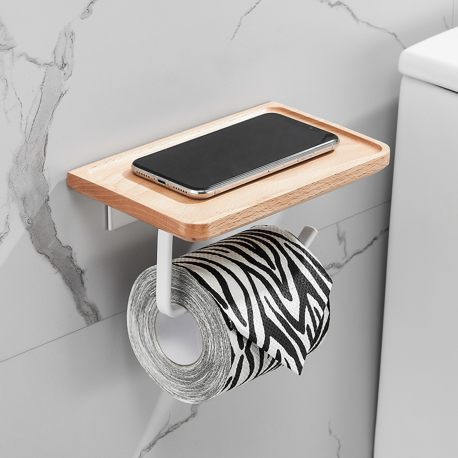 Sarihosy Wooden Toilet Paper Holder