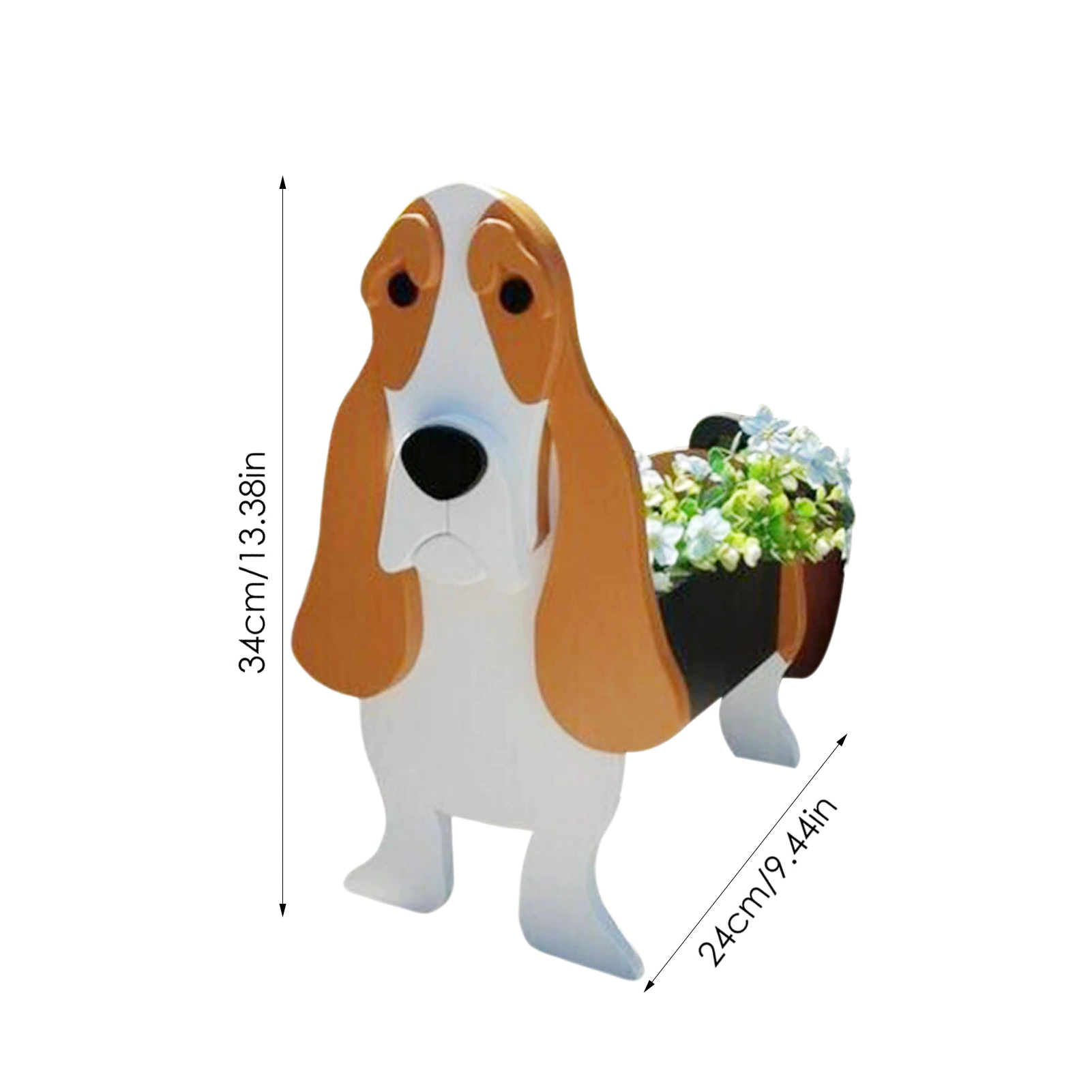 Garden Flower Pot Dog Planter, Beagle - Image 2