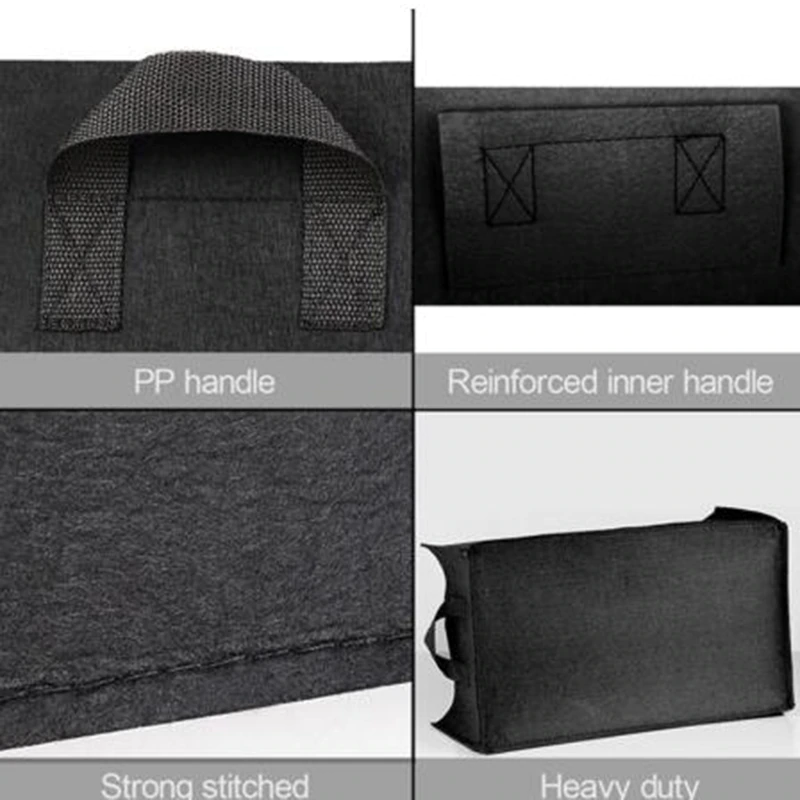 Rectangular Felt Material Vegetable Grow Bag, Sized S - Image 4