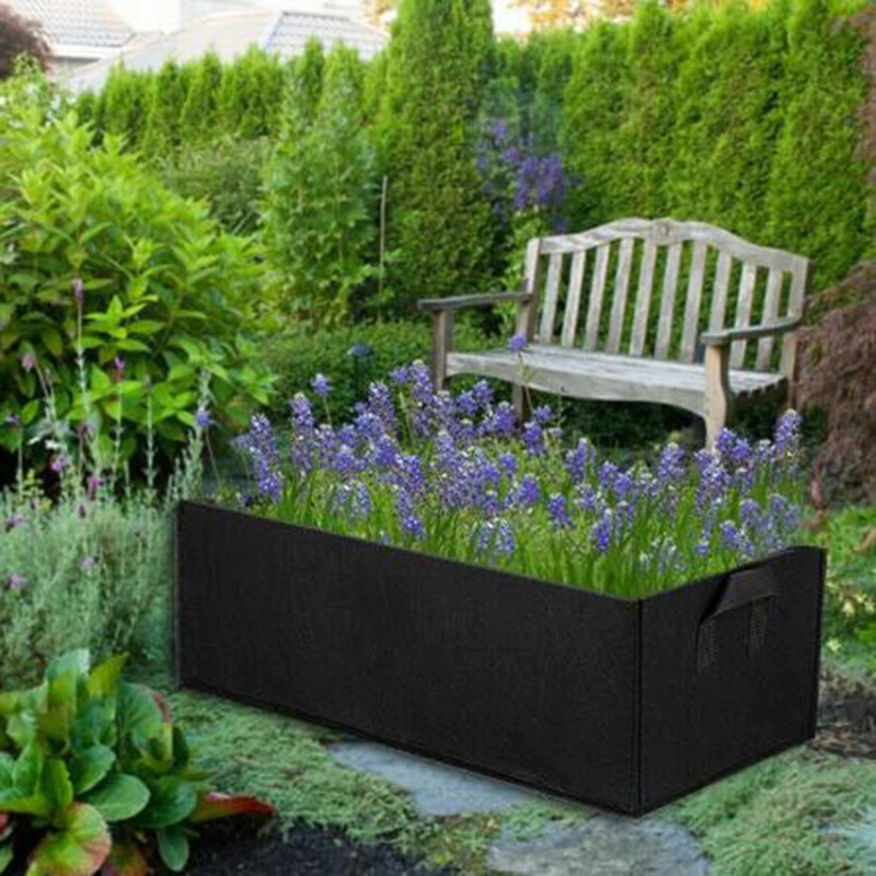 Rectangular Felt Material Vegetable Grow Bag, Sized S - Image 6