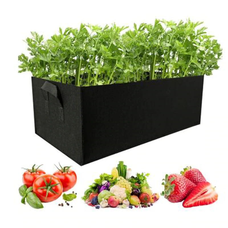 Rectangular Felt Material Vegetable Grow Bag, Sized S