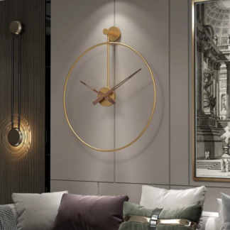 Home Living Room Decoration Luxury Large Wall Clock, 40cm, Golden