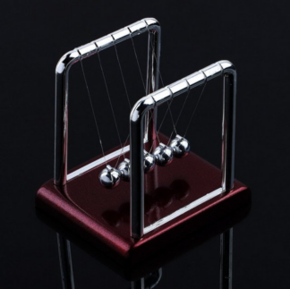 Newton Science Shake Basketball Decorative Metal Cradle Swing Ball