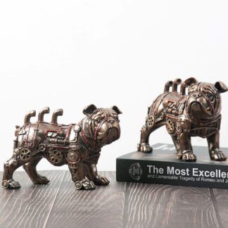 Resin Steampunk Mechanical Dog Figurines
