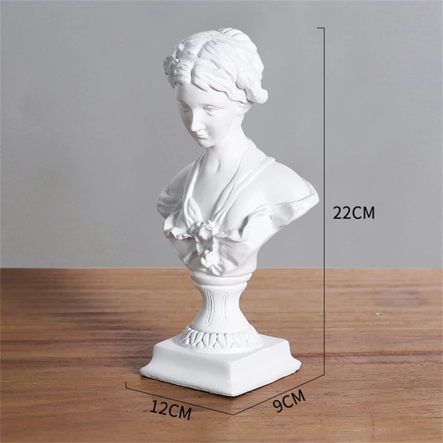 Nordic Girl Woman Statue Resin Sculpture Figurine - Image 2