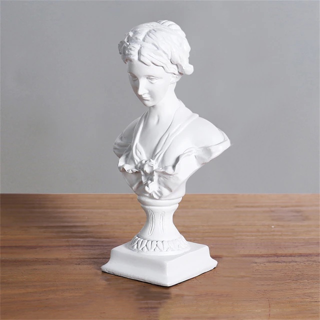 Nordic Girl Woman Statue Resin Sculpture Figurine