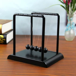 Black Newton Pendulum Physical Model Perpetual Motion Machine Balance Ball Toys