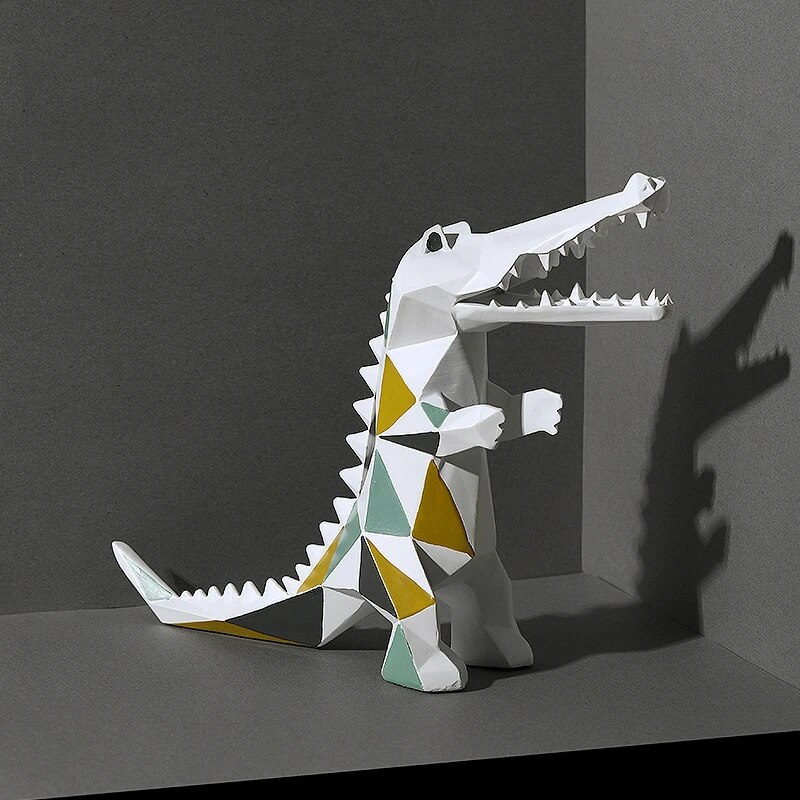 Creative Geometric Crocodile Small Ornaments Home Decorations - Image 2