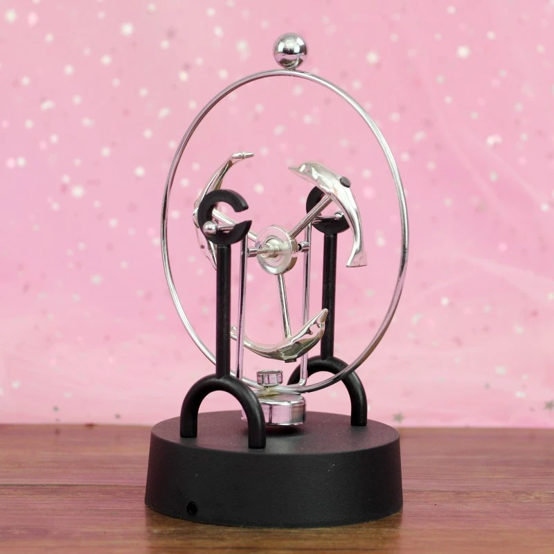 Newton Cradle Pendulum Ball Rotating Perpetual Motion Machine Decoration - Image 2