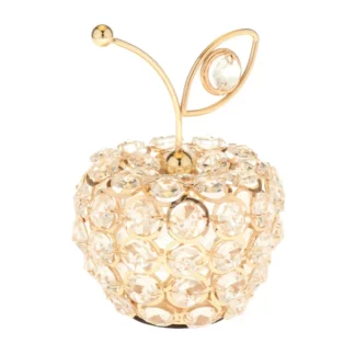 European Style Metal Crystal Craft Apple Ornament Home Decoration