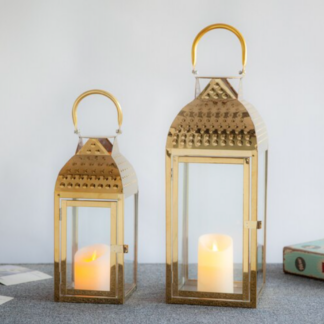 Nightstands Candle Holders Lanterns Wall Candle Gold Metal Candle Holder