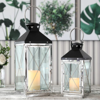 Stainless Steel Candle Holder, Vintage Retro Hanging Candle Lanterns