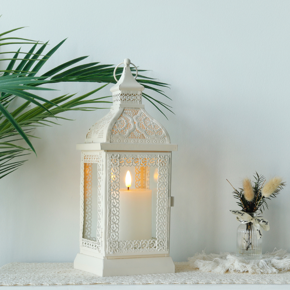 Metal Candle Lantern Decorative Hanging Lantern Candlestick - Image 3