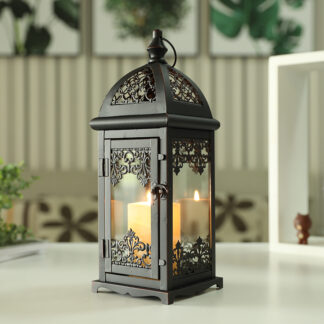 Metal Candle Holder Black Candle Lantern