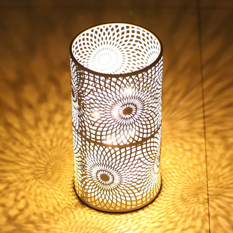 Battery Powered Table Lamp Modern Nordic Cylinder Lamp - Image 2