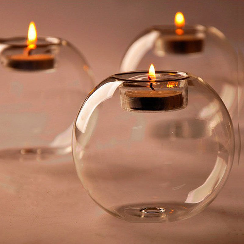 Crystal Glass Candle Holder - Image 2