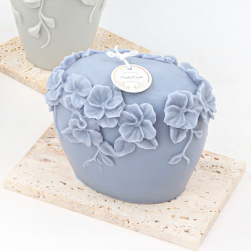 Nordic Rattan Flowers Silicone Candle Mold - Image 3