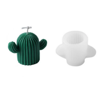 Cute Cactus Silicone Candle Molds, Small