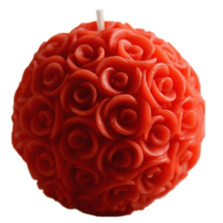 Rose Ball Candle Silicone Mold