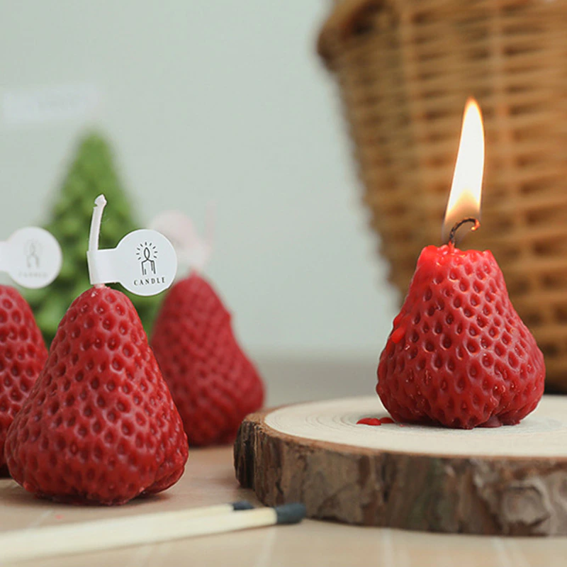 Strawberry Decorative Aromatic Candles - Image 4