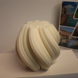 Geometric Wave Twirl Candle Molds, Large Size