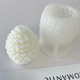 3D Christmas Pine Cone Silicone Candle Mold