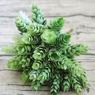 30pcs Green Artificial Plastic Flowers Home Decoration