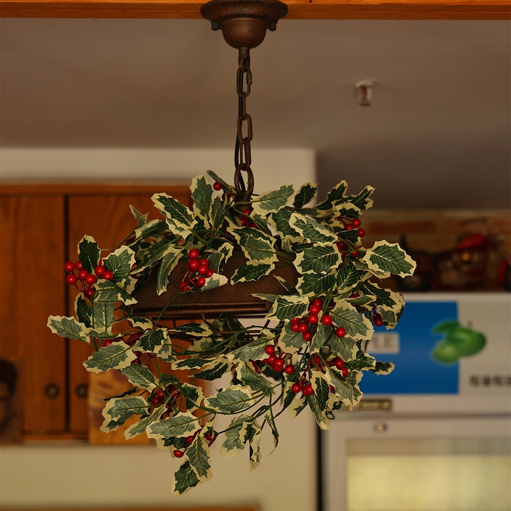 180CM Luxury Artificial Christmas Plants Vine Home Decoration - Image 4