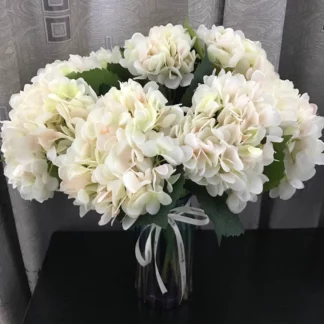 10Pcs Artificial Hydrangeas Flower Bouquet Home Decoration