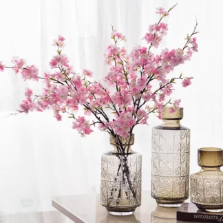 109cm Artificial Silk Flowers Cherry Blossom Long Branch Home Decoration