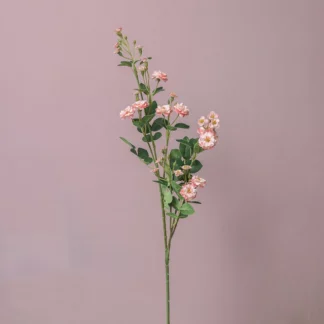 Long Branch Istic Small Rose Simulation Silk Flower Home Decoration